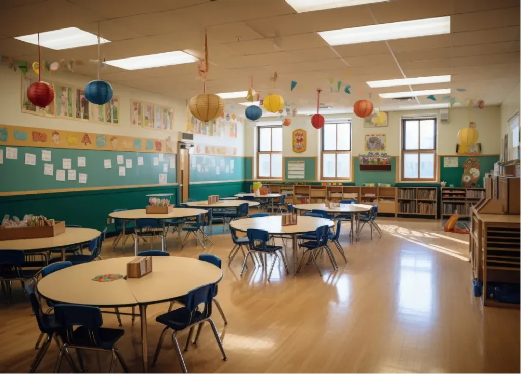Classroom in WIS Elementary school