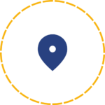 Location sign to reach out to us